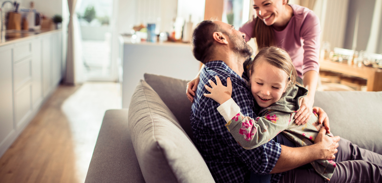 Family On Sofa