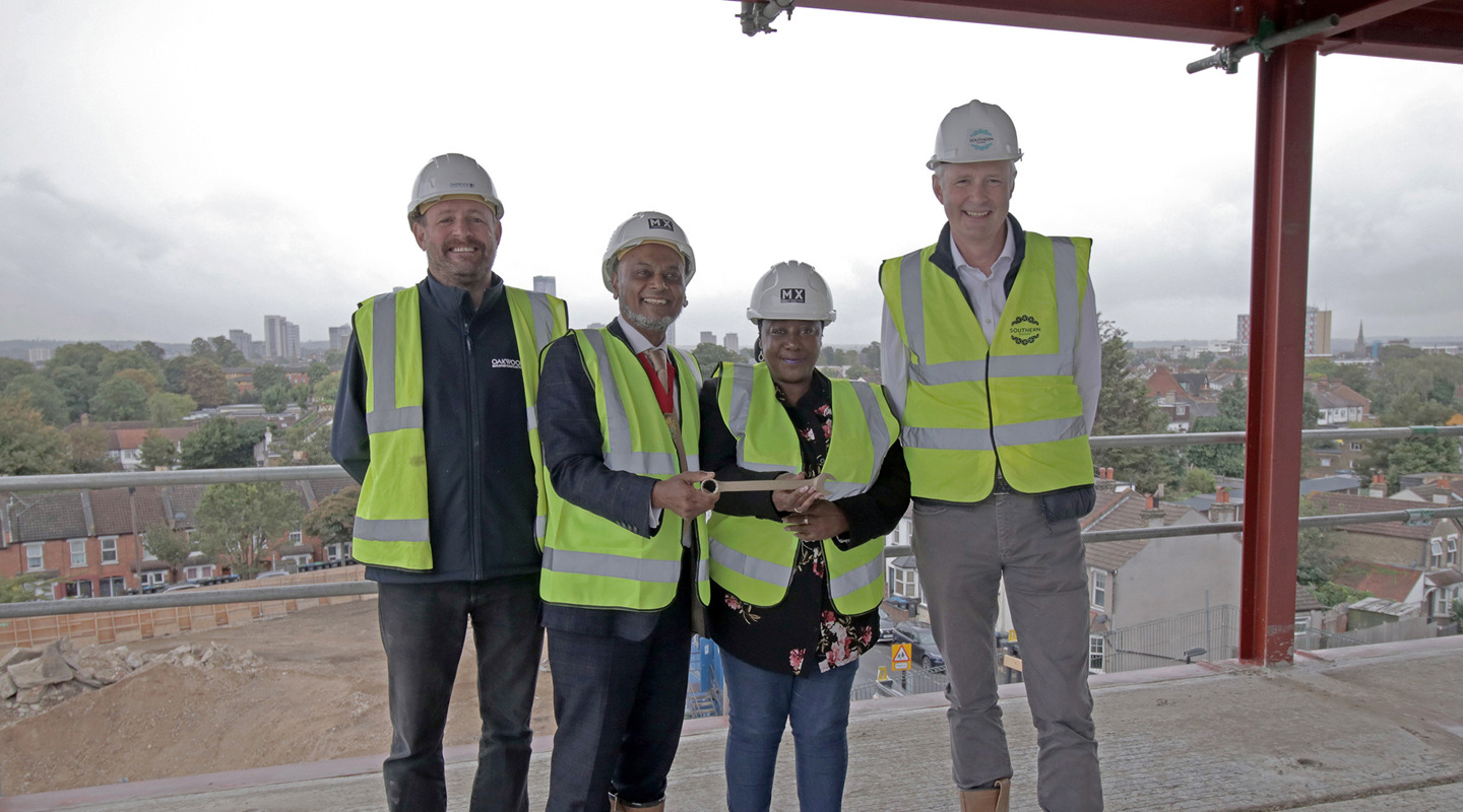 Oakwood Director Sam Duckett, Cllr Humayun, Cllr Eunice And Richard White
